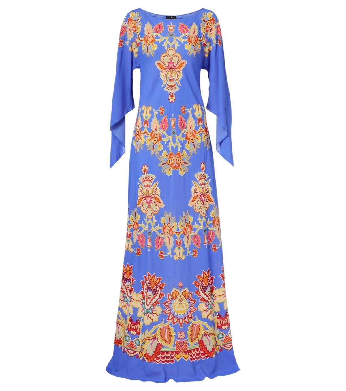 Etro Printed halterneck silk beach dress Etro
