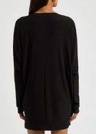 Norma Kamali Stretch-jersey Mini Wrap Dress Black
