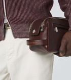 Brunello Cucinelli Leather toiletry bag