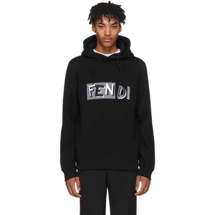 Photo: Fendi Black Fendi Vocabulary Hoodie 