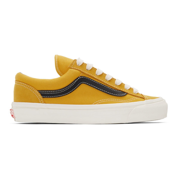 Photo: Vans Yellow OG Style 36 LX Low Sneakers