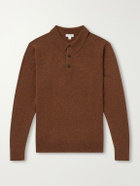 Sunspel - Cashmere Polo Shirt - Brown