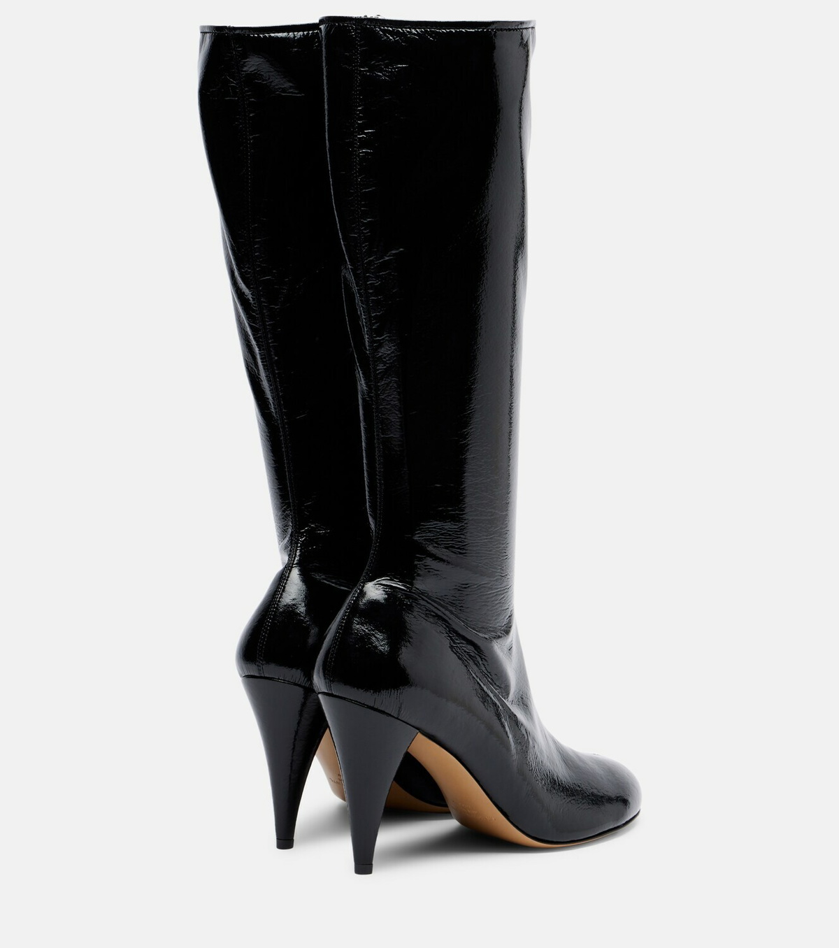 Le Monde Béryl x Kim Sion Madison 95 patent leather knee-high boots