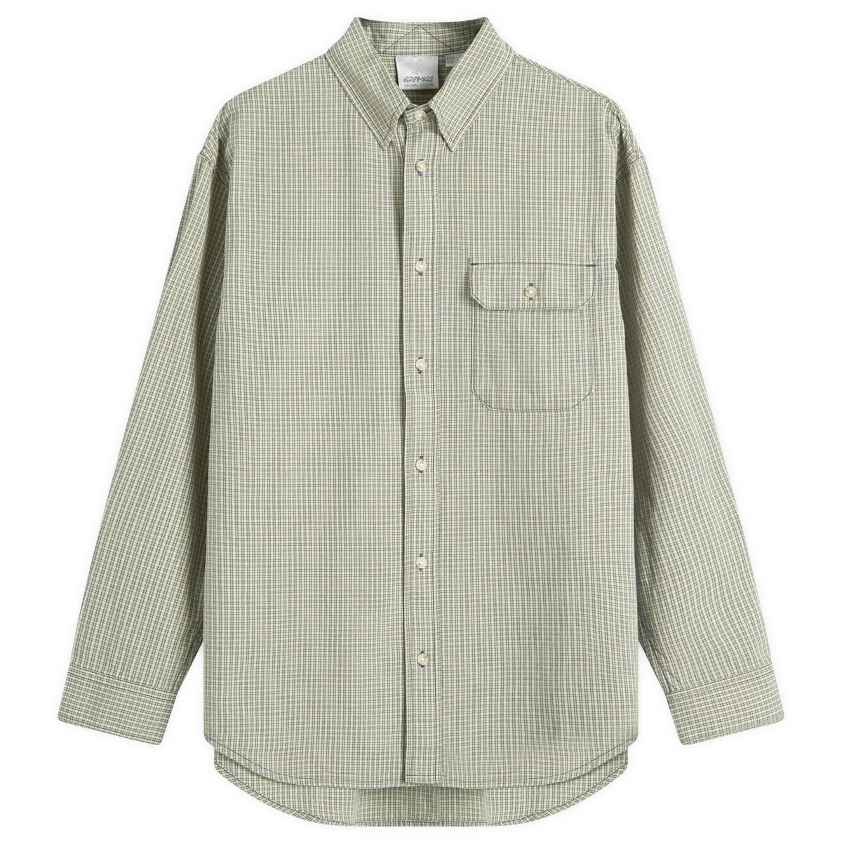 Gramicci Women's Checkered Stance Shirt in Sierra Check Mint