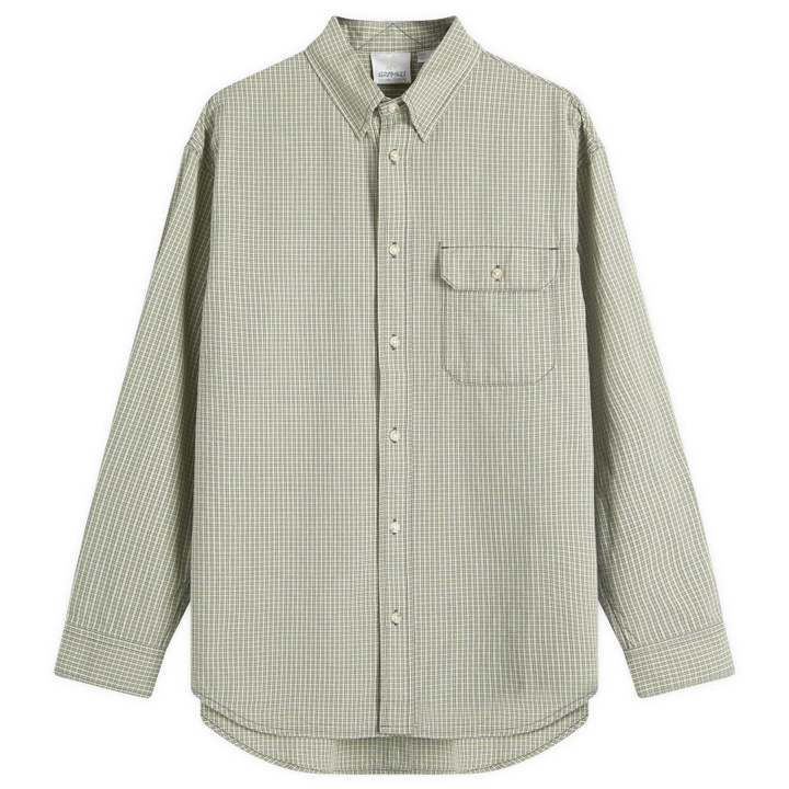 Photo: Gramicci Women's Checkered Stance Shirt in Sierra Check Mint
