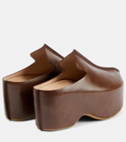 JW Anderson Leather platform clogs