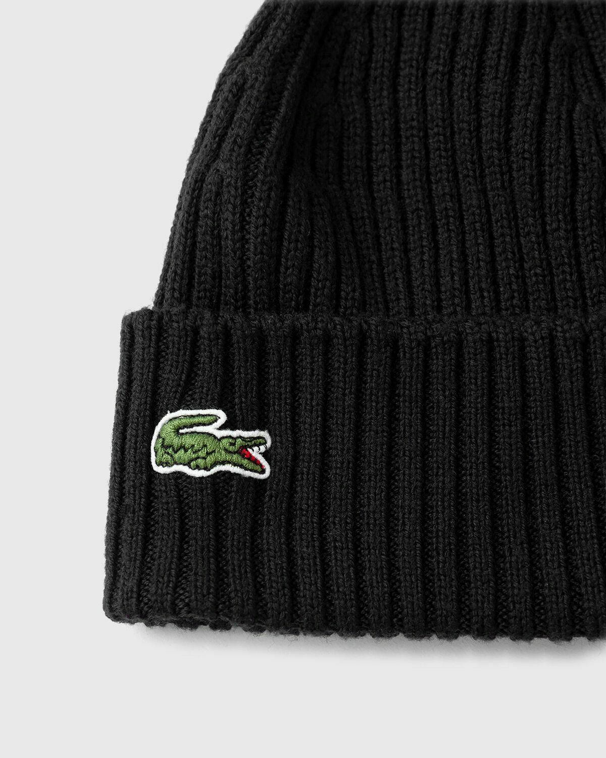 Lacoste Knitted Cap Black - Mens - Beanies Lacoste