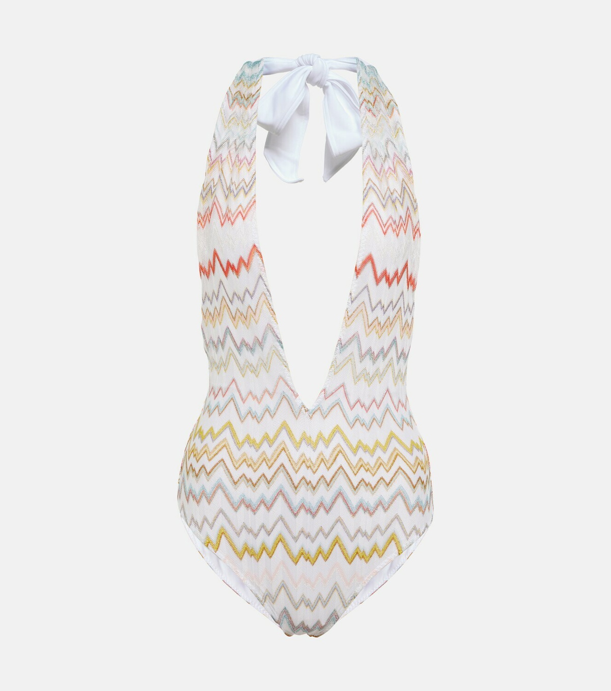 Missoni Mare Halter-neck V-neck one piece Missoni Mare