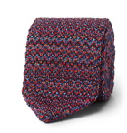 Missoni - 6cm Knitted Cotton and Silk-Blend Tie - Red