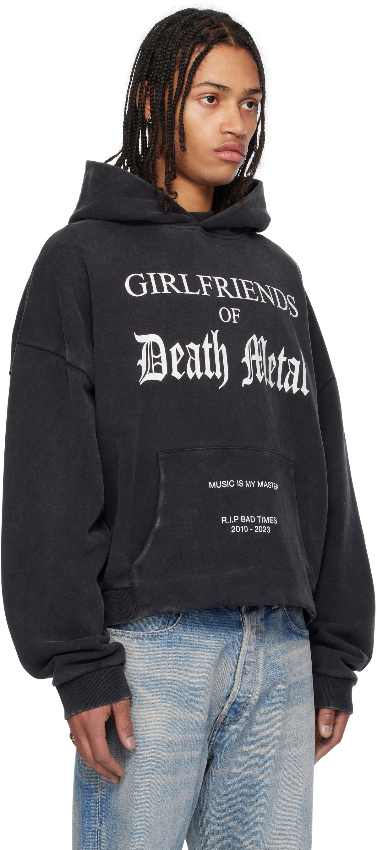 Stolen Girlfriends Club Black 'Girlfriends of Death Metal' Hoodie