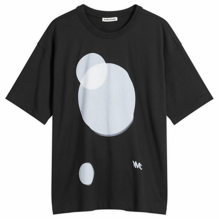 Photo: YMC Men's Death Star Print Triple T Shirt in Black