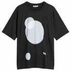 YMC Men's Death Star Print Triple T Shirt in Black