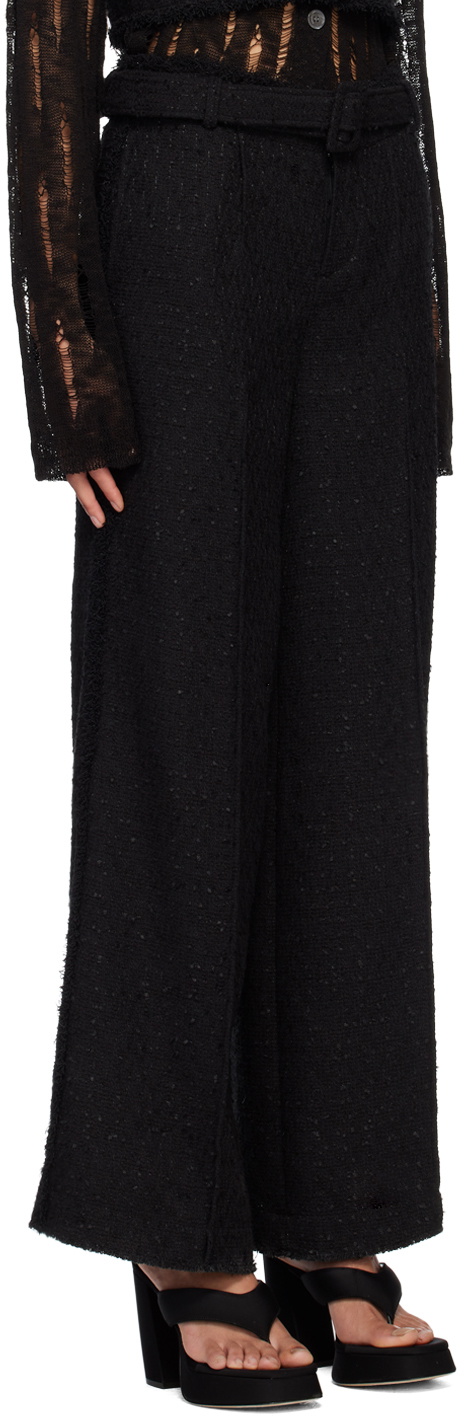lesugiatelier Black Belted Trousers