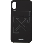 Off-White Black and White Unfinished iPhone X Case