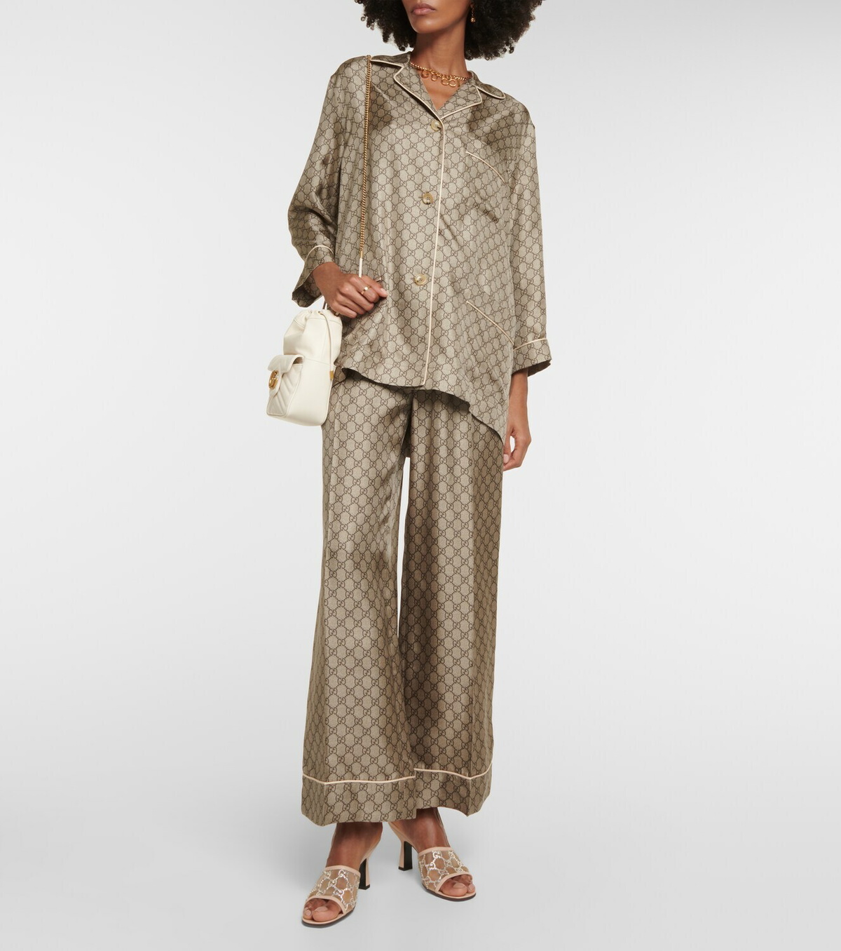 パンプス GUCCI Gg Fabric Mules Women's Horsebit mule in GG Supreme | GUCCI® US