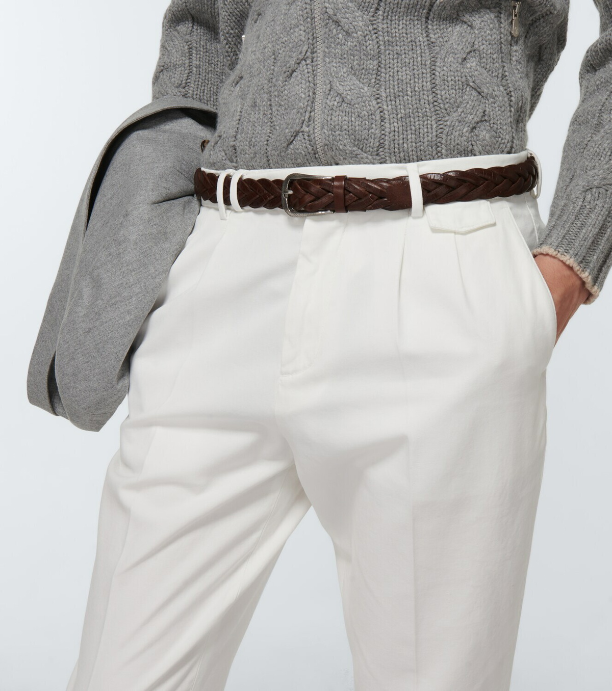 Brunello Cucinelli Women Precious Leather Belt With Grain