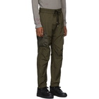 John Elliott Green High Shrunk Nylon Cargo Pants