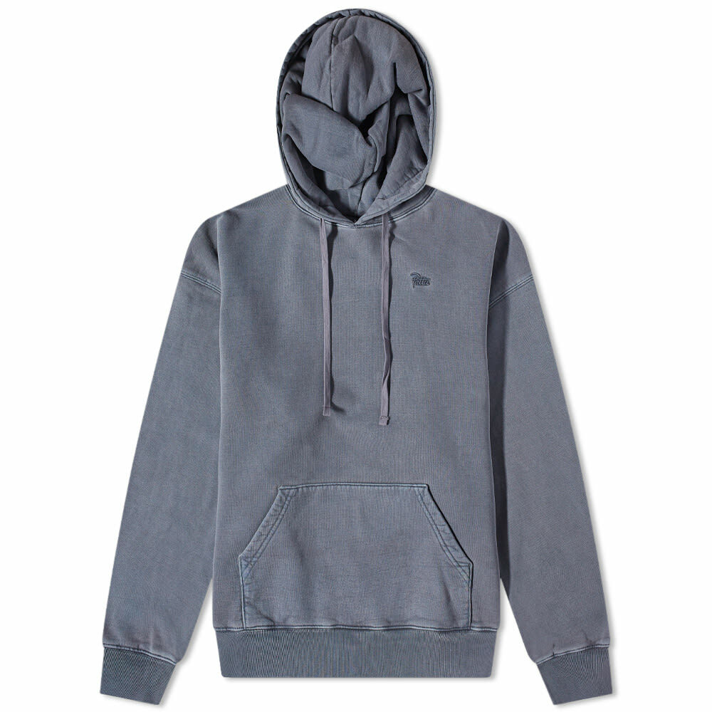 Patta Basic Waffle Zip Hooded Sweater - Melange Grey - S - Men