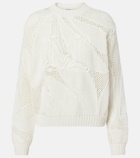 Max Mara Salvo open-knit cotton sweater
