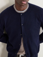 Auralee - Brushed Cashmere and Cotton-Blend Cardigan - Blue