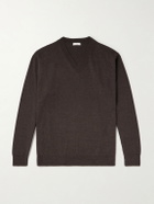 ATON - Cotton and Yak-Blend Sweater - Brown