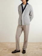 Dunhill - Tapered Super 130s Wool Trousers - Gray