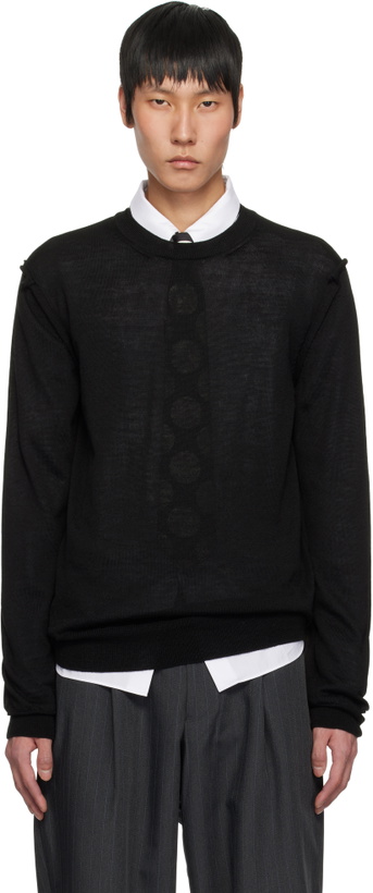 Photo: Comme des Garçons Homme Deux Black Crewneck Sweater