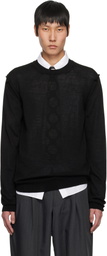 Comme des Garçons Homme Deux Black Crewneck Sweater