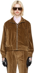 Ernest W. Baker Tan Zip Jacket