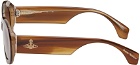 Vivienne Westwood Brown Round Sunglasses