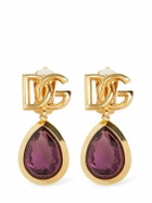 DOLCE & GABBANA Logo Stone Clip-on Earrings