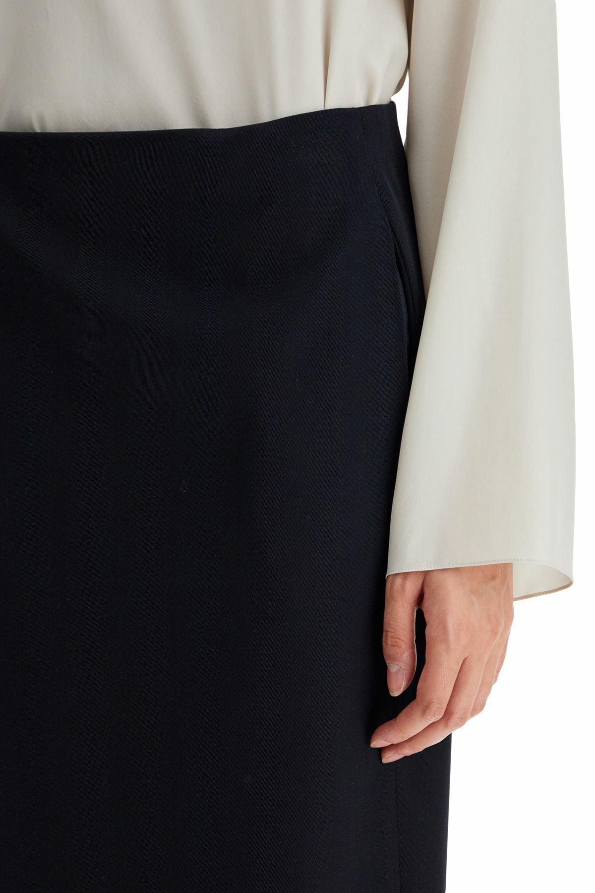 THE ROW kavi wrap skirt with pockets Blue The Row
