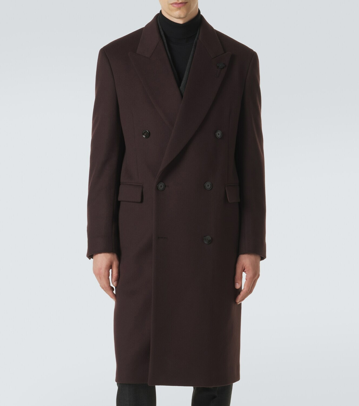 Lardini Double-breasted wool coat