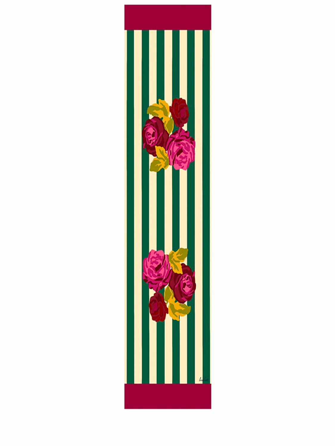 LISA CORTI Nizam Stripes Green Doublemat
