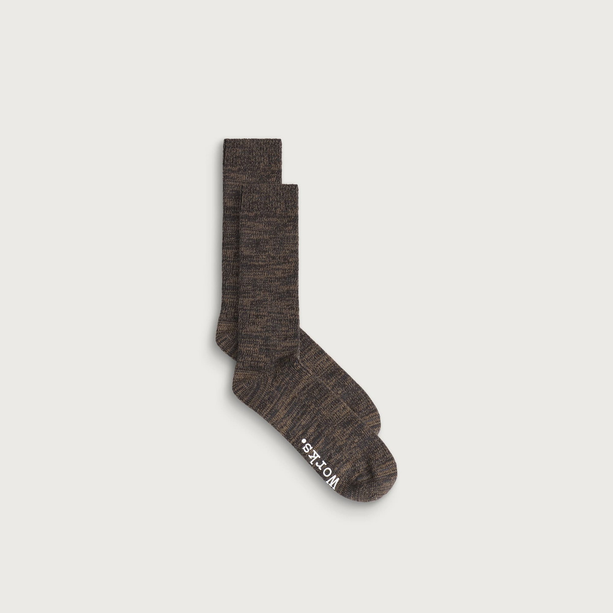 Universal Works Men's Slub Knit Slub Sock in Charcoal