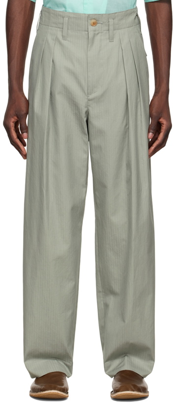 Photo: AURALEE Green Cotton Trousers
