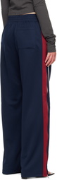 We11done Navy Color-Block Track Pants