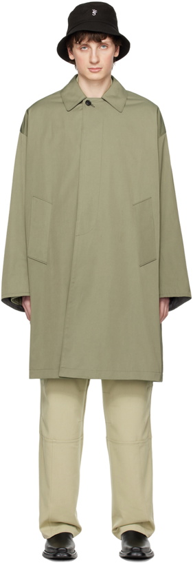 Photo: The Frankie Shop Green Peter Trench Coat
