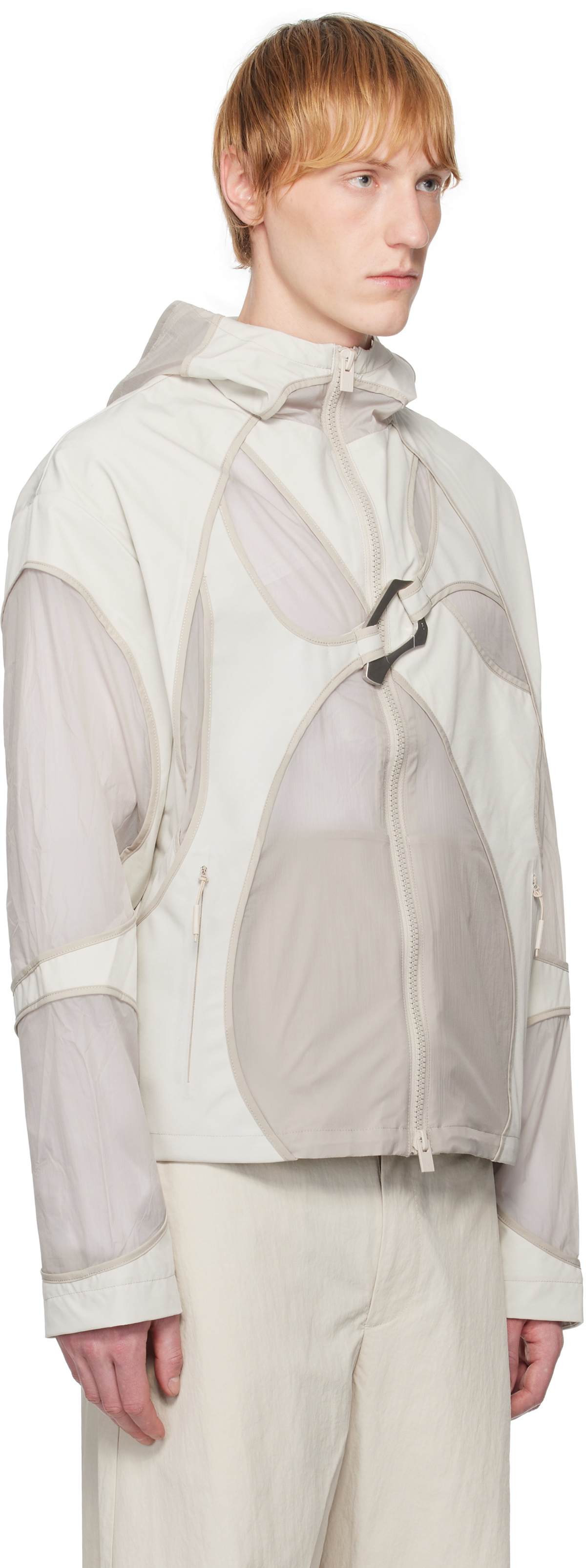 HELIOT EMIL Beige Lacuna Technical Jacket Heliot Emil