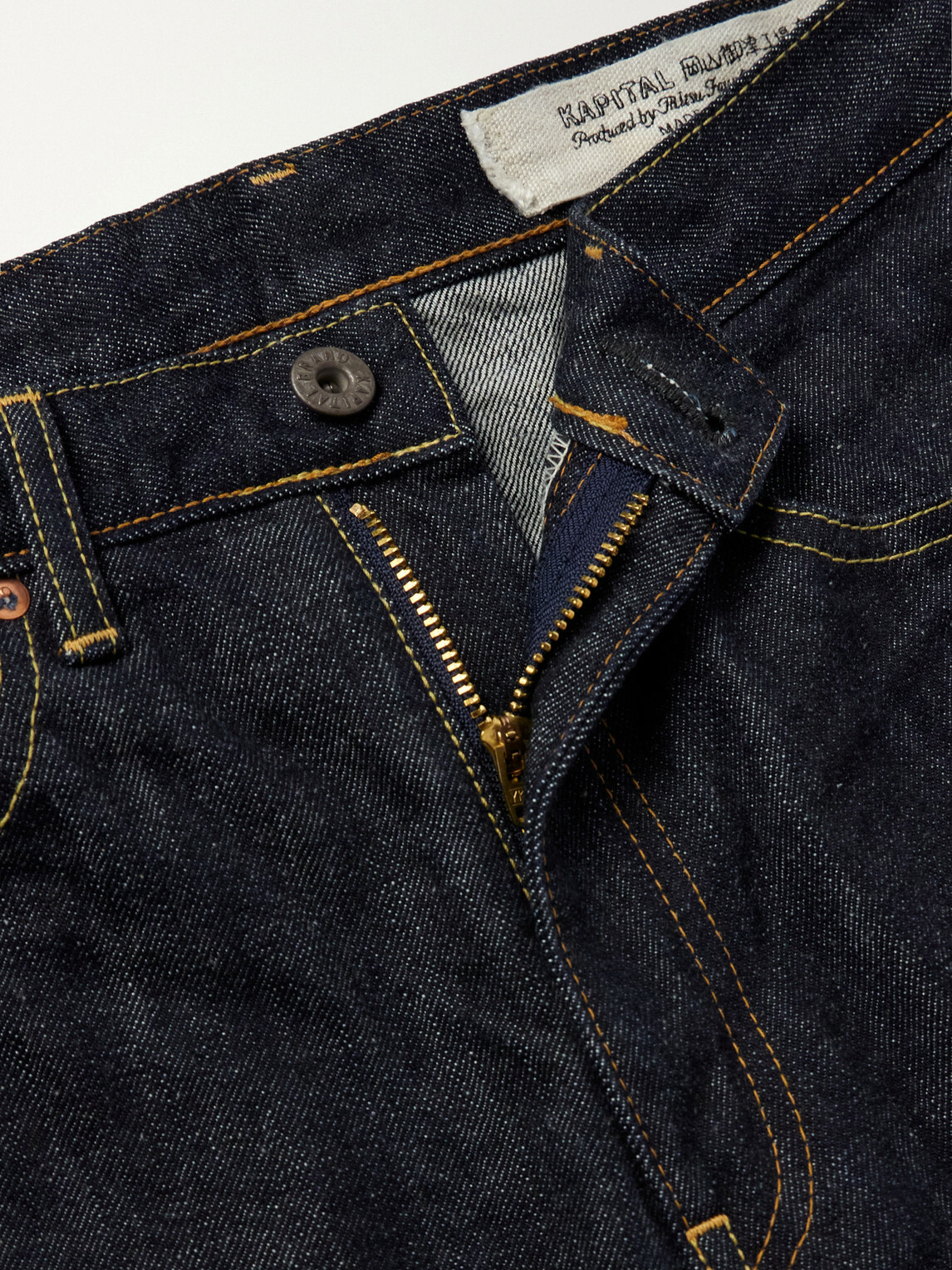 KAPITAL - Okabello Straight-Leg Flared Jeans - Blue