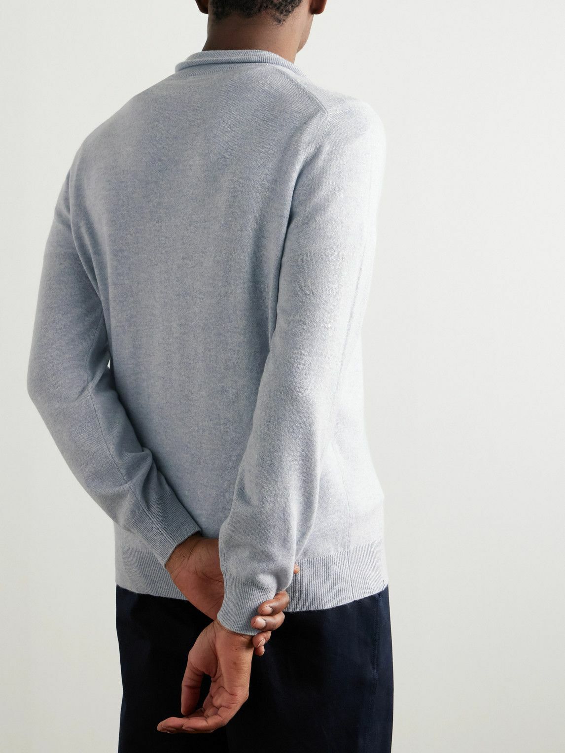 Brunello Cucinelli Gray Cashmere Sweater main image 1