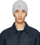 Givenchy Gray Ribbed Beanie