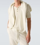 God's True Cashmere Cashmere Henley shirt with carnelian