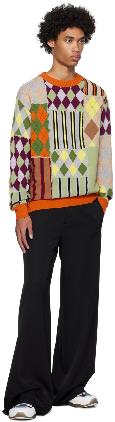 Moschino Multicolor Patchwork Sweater