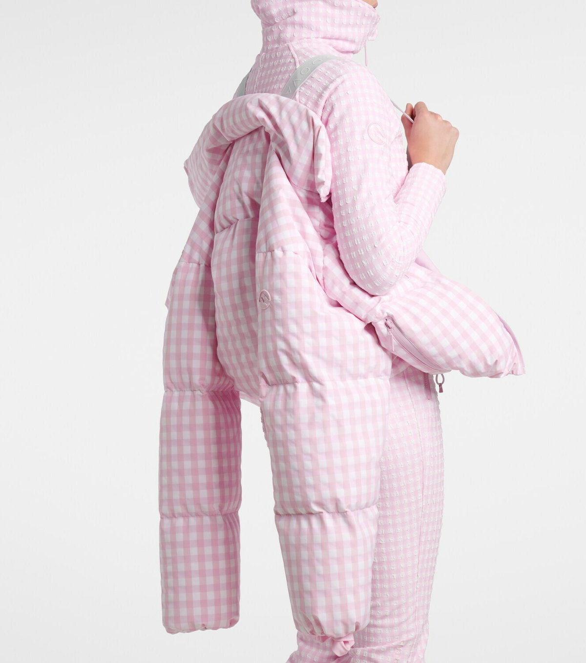 Cordova Cortina gingham down ski jacket