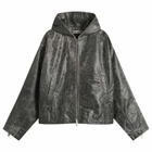 Cole Buxton Men's CB Hooded Leather Jacket in Black
