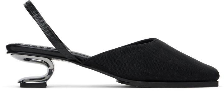 Photo: Nicole Saldaña Black Syd Mesh Heels