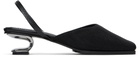 Nicole Saldaña Black Syd Mesh Heels
