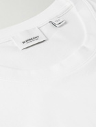 Burberry - Oversized Logo-Print Cotton-Jersey T-Shirt - White