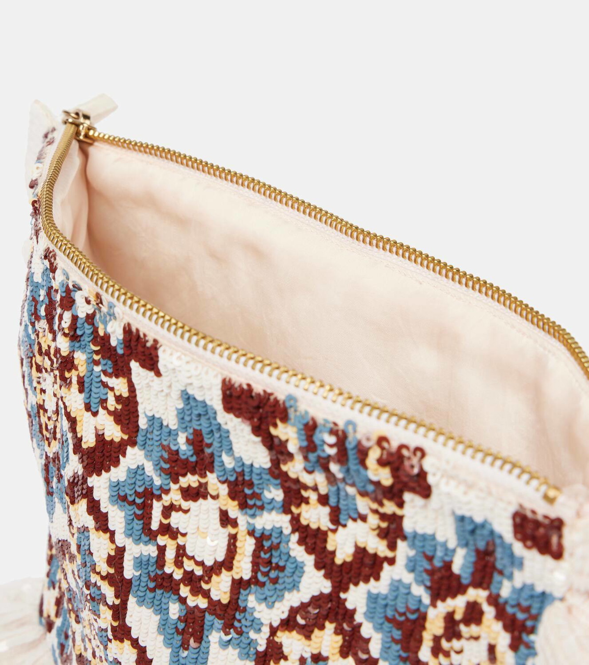 La DoubleJ Sequined clutch